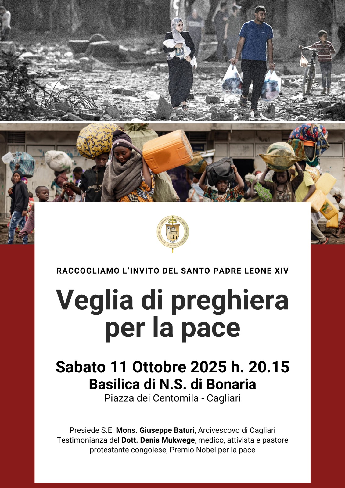 Veglia di preghiera per la pace - Diocesi di Cagliari